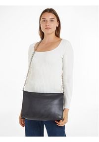 Calvin Klein Jeans Torebka Micro Mono Chain Shoulder Bag33 K60K611950 Czarny. Kolor: czarny. Materiał: skórzane #3