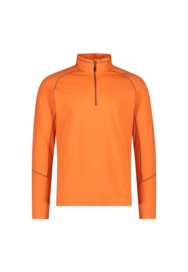 Golf męski techniczny CMP 30L0537. Okazja: na co dzień. Typ kołnierza: golf. Kolor: pomarańczowy. Styl: casual, sportowy. Sport: golf