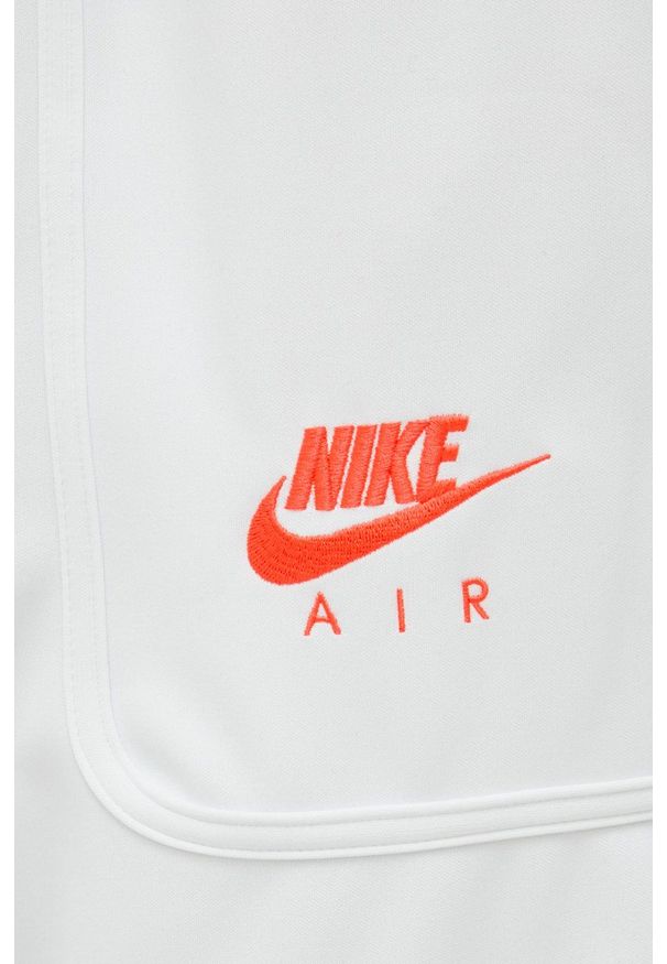 Nike Sportswear Spodnie męskie kolor biały gładkie. Kolor: biały. Materiał: włókno, materiał. Wzór: gładki