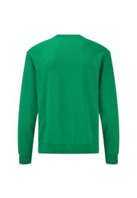 FRUIT OF THE LOOM - Klasyczna Bluza Raglanowa Unisex Dla Dorosłych. Kolor: zielony. Długość rękawa: raglanowy rękaw