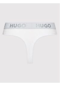 Hugo Stringi Thong Sporty Logo 50469651 Biały. Kolor: biały. Materiał: bawełna #4