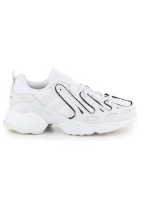 Adidas - Buty adidas Eqt Gazelle M EE7744 białe. Zapięcie: pasek. Kolor: biały. Materiał: materiał, skóra. Szerokość cholewki: normalna. Wzór: paski. Model: Adidas Gazelle, Adidas EQT Support