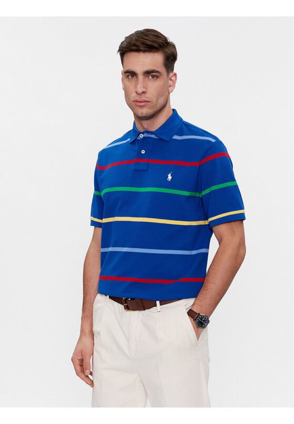 Polo Ralph Lauren Polo 710926410001 Niebieski Classic Fit. Typ kołnierza: polo. Kolor: niebieski. Materiał: bawełna