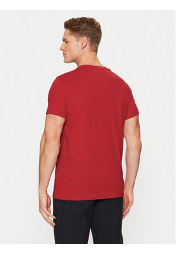 TOMMY HILFIGER - Tommy Hilfiger T-Shirt Tommy Logo MW0MW11797 Czerwony Regular Fit. Kolor: czerwony. Materiał: bawełna