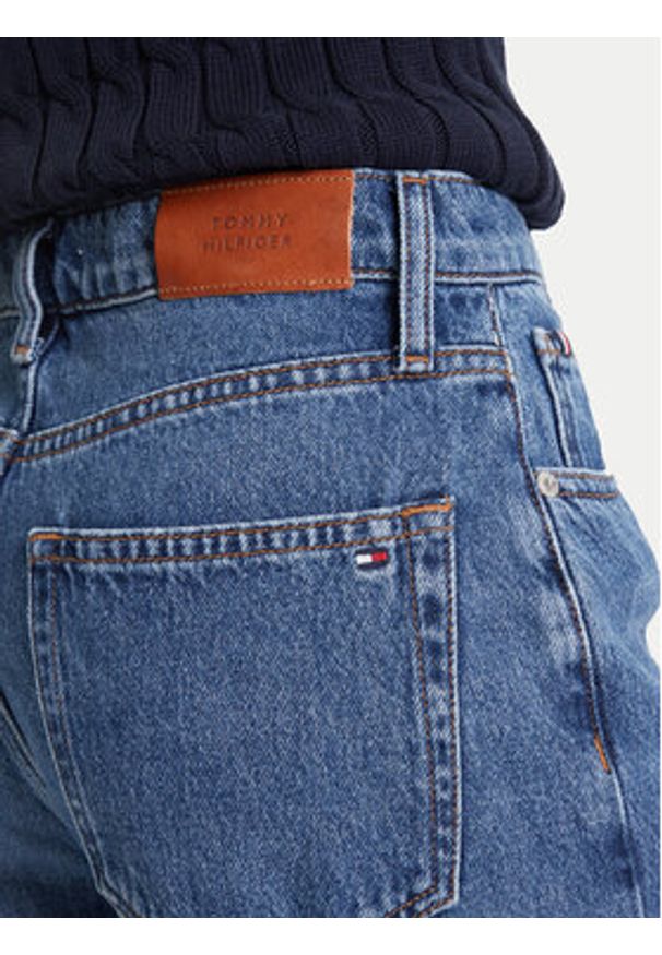 TOMMY HILFIGER - Tommy Hilfiger Jeansy WW0WW45675 Granatowy Slim Fit. Kolor: niebieski