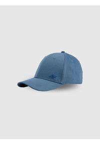 4f - 4F Czapka z daszkiem snapback uniseks - niebieska XS/S (56cm). Kolor: niebieski. Materiał: materiał, bawełna. Styl: casual, klasyczny, sportowy #1