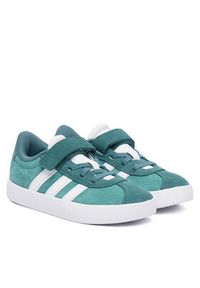 Adidas - adidas Sneakersy VL Court 3.0 Shoes JP7830 Turkusowy. Kolor: turkusowy. Materiał: zamsz, skóra #5