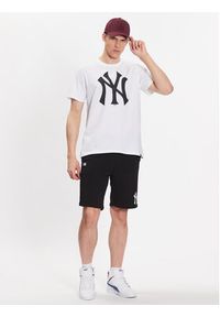 47 Brand T-Shirt MLB New York Yankees Imprint 47 Echo Tee BB017TEMIME544103WW Biały Regular Fit. Kolor: biały. Materiał: bawełna