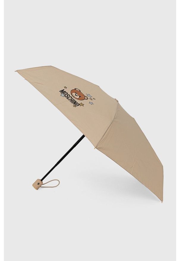 MOSCHINO - Moschino Parasol kolor beżowy. Kolor: beżowy