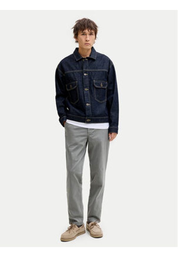 Jack & Jones Chinosy Lie Vance 12292970 Szary Regular Fit. Kolor: szary. Materiał: bawełna