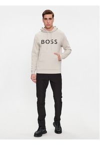 BOSS - Boss Bluza Soody 1 50504750 Beżowy Regular Fit. Kolor: beżowy. Materiał: syntetyk, bawełna