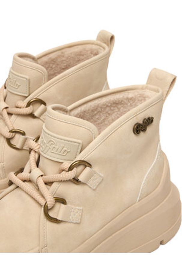 Buffalo Botki Olympia Chukka Warm 1622612 Beżowy. Kolor: beżowy. Materiał: skóra