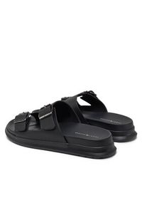 TOMMY HILFIGER - Tommy Hilfiger Klapki FM0FM05414 Czarny. Kolor: czarny. Materiał: skóra