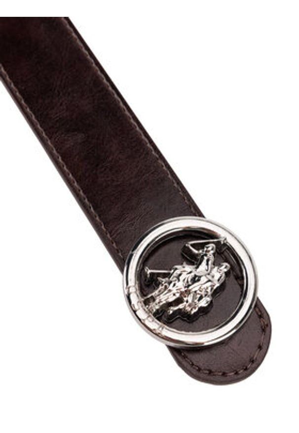 U.S. Polo Assn. Pasek AIUXT2567WAJ Brązowy. Kolor: brązowy. Materiał: skóra