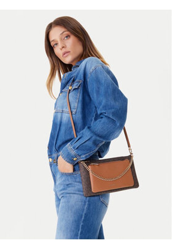 MICHAEL Michael Kors Torebka 32F5GJ6C8B Brązowy. Kolor: brązowy. Materiał: skórzane