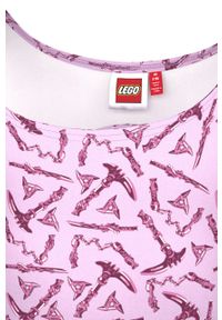 LEGO Wear - Lego Wear strój kąpielowy dziecięcy kolor różowy. Kolor: różowy. Materiał: dzianina. Rodzaj stanika: odpinane ramiączka