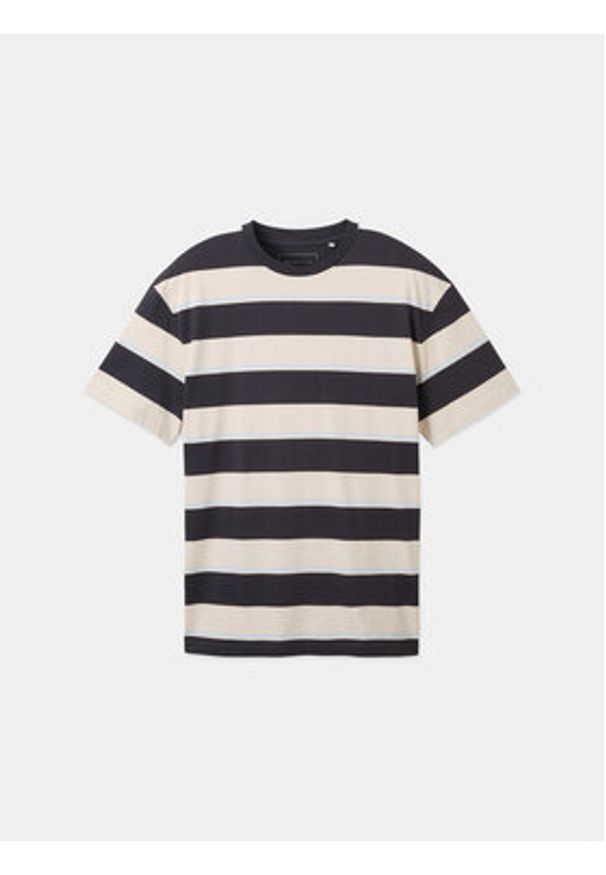 Tom Tailor Denim T-Shirt 1040844 Beżowy Relaxed Fit. Kolor: beżowy. Materiał: bawełna