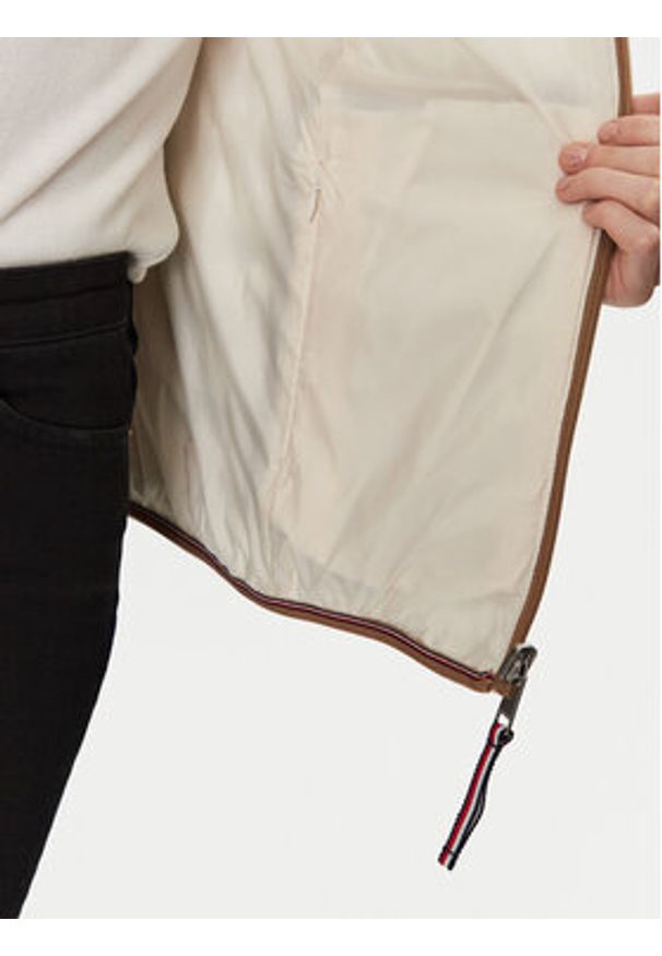 TOMMY HILFIGER - Tommy Hilfiger Kurtka przejściowa WW0WW45317 Beżowy Regular Fit. Kolor: beżowy. Materiał: syntetyk