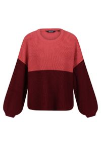 Regatta - Sweter Damski Dzianinowa Kamaria. Kolor: czerwony, wielokolorowy, brązowy. Materiał: dzianina. Sport: turystyka piesza #1
