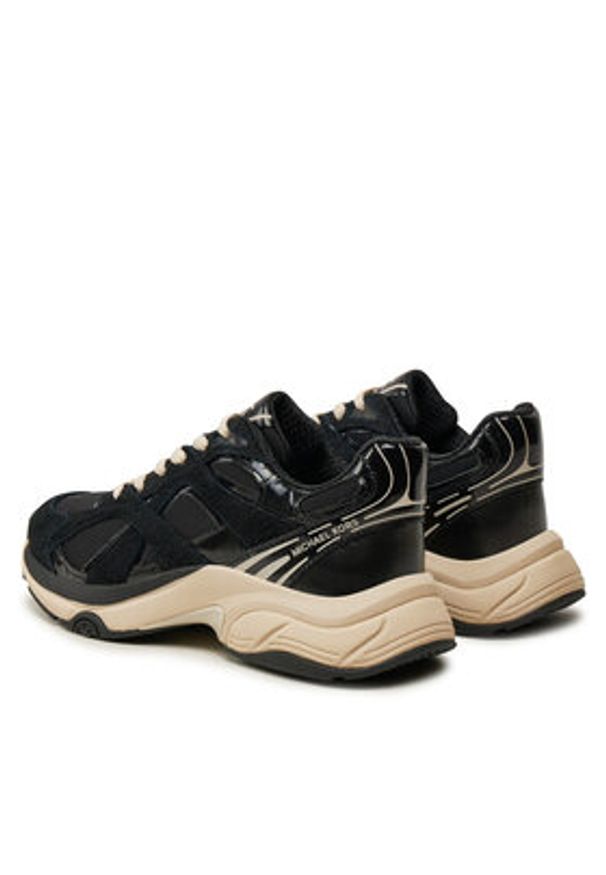 MICHAEL Michael Kors Sneakersy Leo 43F4LEFS1S Czarny. Kolor: czarny. Materiał: zamsz, skóra