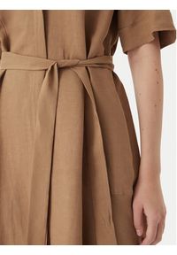 Marella Sukienka koszulowa Detto 2615221082 Brązowy Regular Fit. Kolor: brązowy. Materiał: wiskoza. Typ sukienki: koszulowe #2