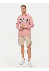 GAP - Gap Bluza 868460-01 Różowy Regular Fit. Kolor: różowy. Materiał: bawełna #5