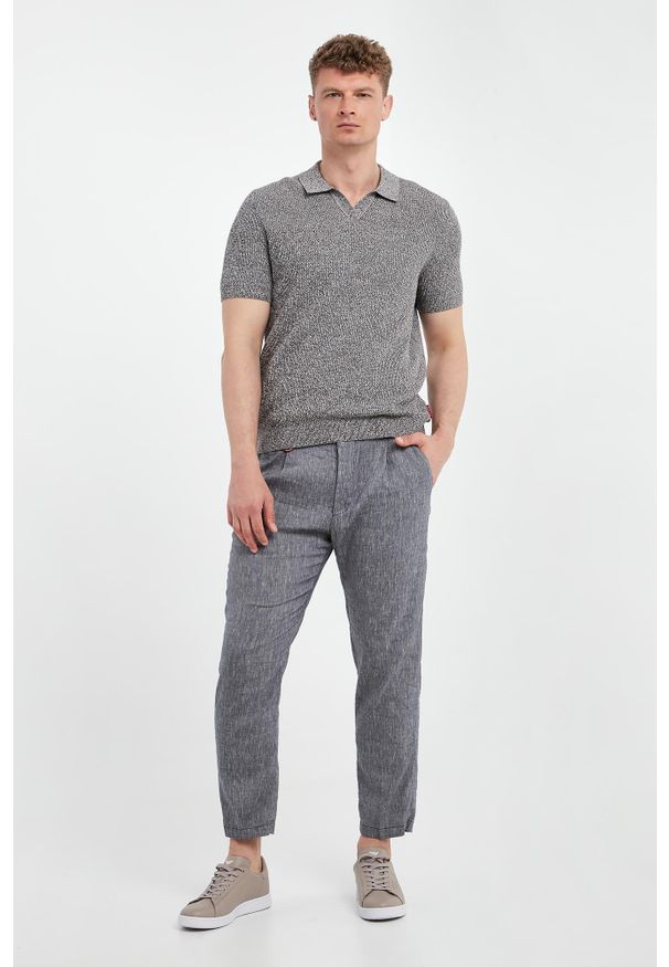 JOOP! Jeans - Polo męskie dzianinowe Adrianor JOOP! JEANS. Typ kołnierza: polo. Materiał: dzianina