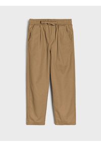 Sinsay - Spodnie - brązowy. Kolor: brązowy