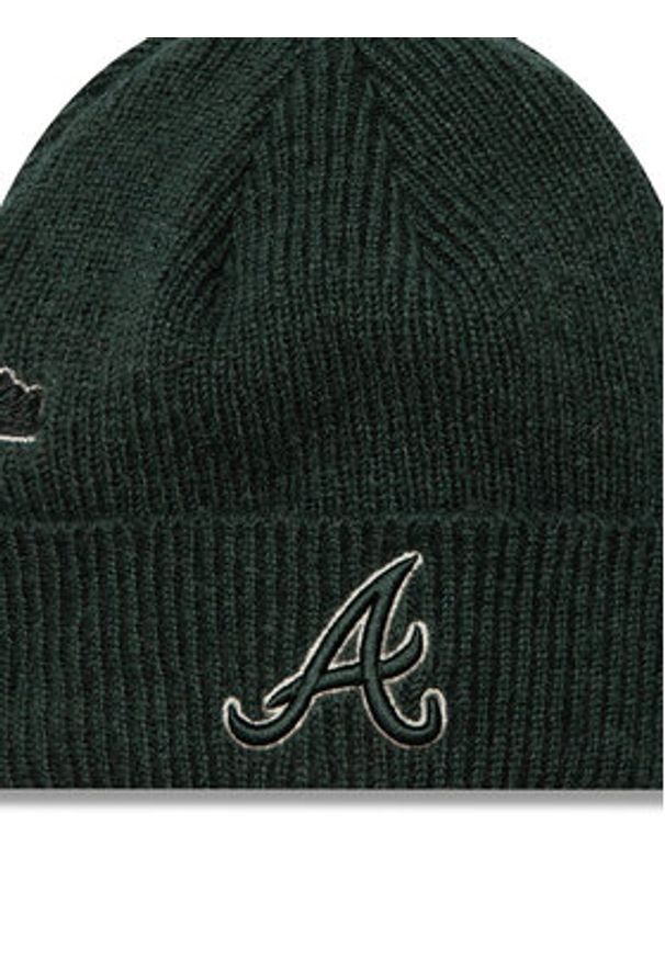 New Era Czapka Atlanta Braves World Series Patch Cuff Knit Beanie 60580730 Zielony. Kolor: zielony. Materiał: materiał, akryl