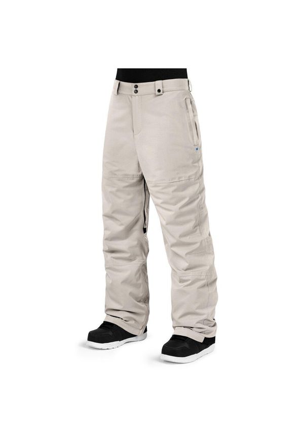 SIROKO - Spodnie snowboardowe męskie Groot. Kolor: beżowy. Sezon: zima. Sport: snowboard