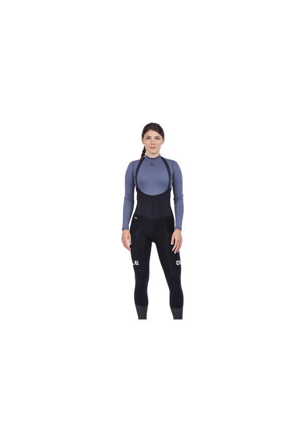 ALÉ CYCLING - Spodnie rowerowe damskie Alé Cycling R-EV1 Future Warm Bib. Kolor: czarny, biały, wielokolorowy