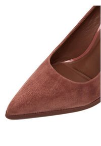 Gino Rossi - GINO ROSSI Szpilki EO-AZI-LT2472-1 Bordowy. Kolor: czerwony. Materiał: zamsz, skóra. Obcas: na szpilce #4