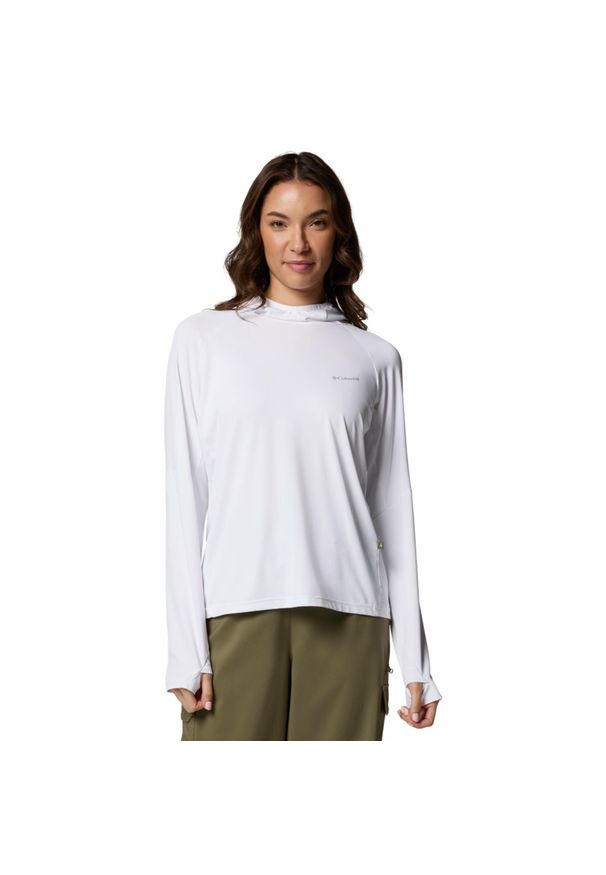 columbia - Bluza z kapturem damska Columbia Skien Valley Hoodie. Typ kołnierza: kaptur. Kolor: biały