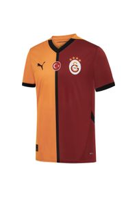 Puma - Męska koszulka domowa Galatasaray SK 24/25 PUMA Red Rhythm Intense Orange. Kolor: czerwony, wielokolorowy, pomarańczowy