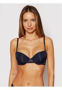 TOMMY HILFIGER - Tommy Hilfiger Biustonosz balkonetka UW0UW02420 Granatowy. Kolor: niebieski. Materiał: syntetyk #1