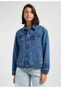 Lee - DAMSKA KURTKA JEANSOWA LEE LOOSE RIDER JACKET TUMBLING SKY 112363482. Materiał: jeans #1