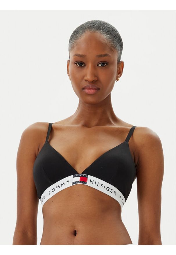 TOMMY HILFIGER - Tommy Hilfiger Biustonosz braletka UW0UW06040 Czarny. Kolor: czarny. Materiał: bawełna