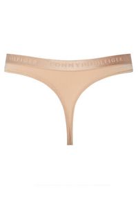TOMMY HILFIGER - Tommy Hilfiger Stringi UW0UW06260 Beżowy. Kolor: beżowy #6