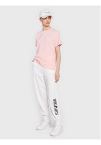 Tommy Jeans T-Shirt Signature DW0DW12940 Różowy Relaxed Fit. Kolor: różowy. Materiał: bawełna #3