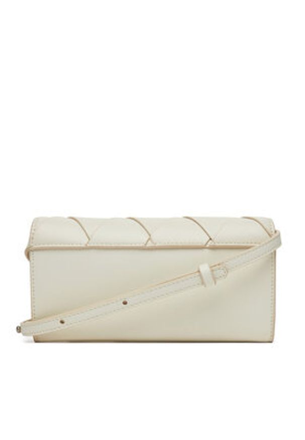 Calvin Klein Torebka Ck Woven Convertible Wallet Bag K60K612970 Biały. Kolor: biały. Materiał: skórzane