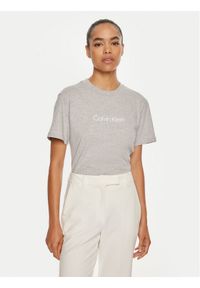 Calvin Klein T-Shirt Hero Logo K20K205448 Szary Regular Fit. Kolor: szary. Materiał: bawełna