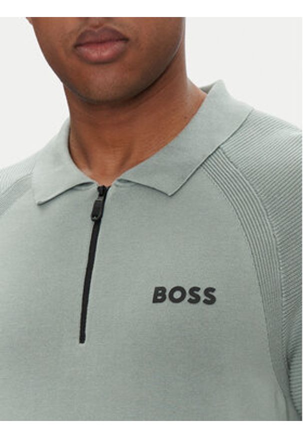 BOSS Polo K_Perform-Max_Pl 50537146 Zielony Slim Fit. Typ kołnierza: polo. Kolor: zielony. Materiał: bawełna