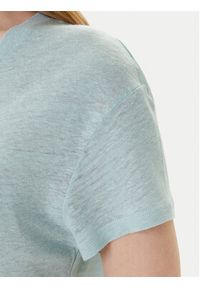 United Colors of Benetton - United Colors Of Benetton T-Shirt 37UJD401Q Zielony Regular Fit. Kolor: zielony. Materiał: len #4