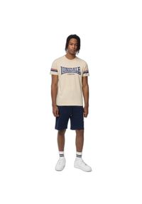 Koszulka Lonsdale Creich. Kolor: niebieski, beżowy, wielokolorowy #1