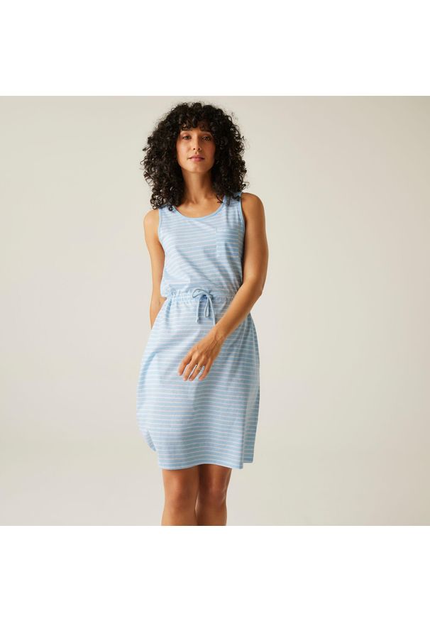 Regatta - Sukienka casual damska Ariena. Kolor: niebieski. Sport: turystyka piesza