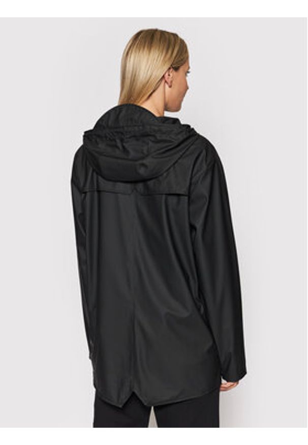 Rains Kurtka przeciwdeszczowa Unisex 12010 Czarny Regular Fit. Kolor: czarny. Materiał: syntetyk
