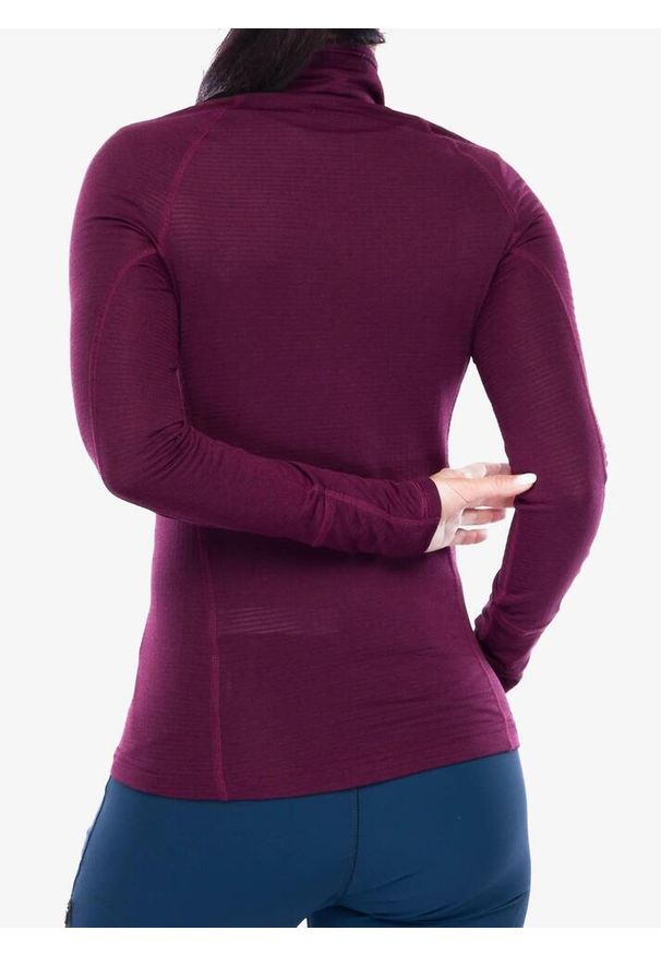 Bluza termoaktywna damska Black Diamond Coefficient LT Quarter Zip Pullover. Kolor: fioletowy