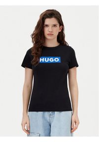 Hugo - HUGO T-Shirt Classic 50510772 Czarny Regular Fit. Kolor: czarny. Materiał: bawełna #1