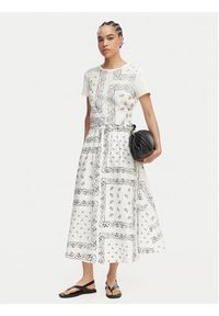 Weekend Max Mara Spódnica midi Caravan 2615101082 Biały Regular Fit. Kolor: biały. Materiał: bawełna #4