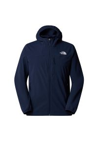 Kurtka męska The North Face Nimble 0A8CD68K21 - granatowa. Typ kołnierza: kaptur. Kolor: niebieski. Materiał: poliester, elastan, materiał #1